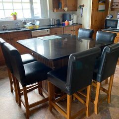Solid Pine Kitchen c/w Black Granite Worktop