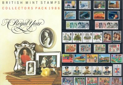 1986 Great Britain British Commemorative Stamps Year Pack Mint Never Hinged (MNH)