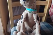 Vintage Jumping Scooby Doo Bouncing Tail Battery Operated Toy Warner Bros Retro