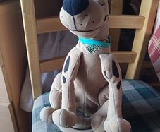Vintage Jumping Scooby Doo Bouncing Tail Battery Operated Toy Warner Bros Retro