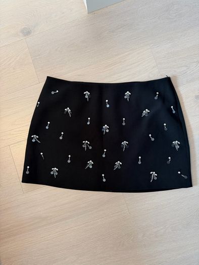 Black Embellished Skirt