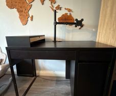 Complete Desk Setup: Desk+ Chair + Monitor Mount + Organizer