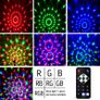 Disco Lights, Gvoo Sound Activated DJ Party Lights Rotating Ball Lights 5W 7 Modes RGB LED Stage Lights with Remote Control for Home Holidays Dance Parties Birthday and Christmas Image 7