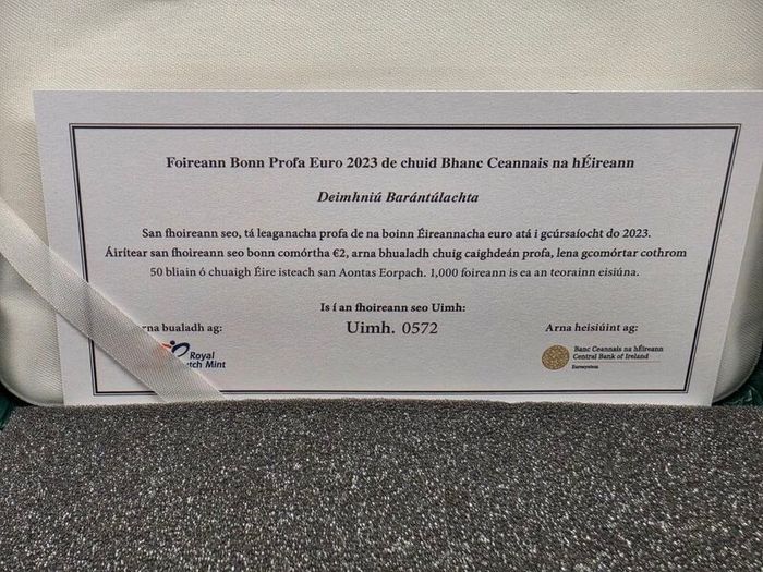 Ireland 2023 Euro Coin Proof Set in Original Holder with COA