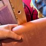 Pink Velvet Accent / Dining Chair Image 4