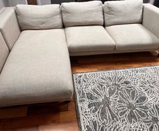 ikea L shaped sofa