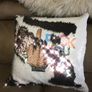 Sequin Mermaid Magic Pillow Rude Cushion Cover Fuck You Great Gift Present Image 5