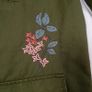 Dorothy Perkins Khaki Green Olive Floral Embroidered Utility Military Style Field Jacket 10UK/38EU Image 4