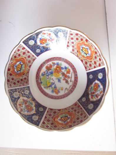 Vintage Japanese Imari Porcelain Bowl and Plate