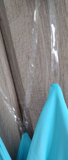 invisible strap turquoise top size s
