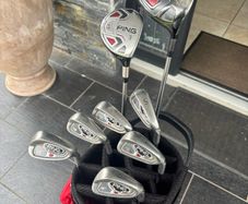 full set of golf clubs