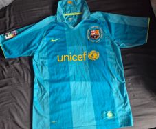 Official FC Barcelona 2007/08 Away Shirt - Camp Nou 50th Anniversary - Size M -Near mint