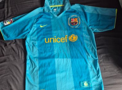 Official FC Barcelona 2007/08 Away Shirt - Camp Nou 50th Anniversary - Size M -Near mint