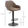 Adjustable Bar Stools Set of 2 Image 3