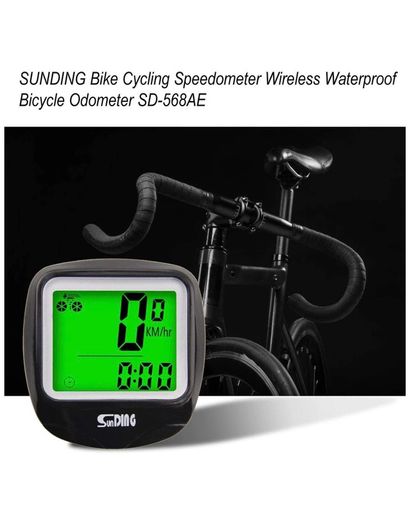 Lorenlli Bike Computer Speedometer Wired Waterproof Bicycle Odometer Cycle Computer Multi-Function LCD Back-Light Display