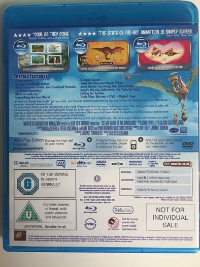 Ice Age (Blue Sky Studios) 2002-2012 (Movies 1-4) [Blu-ray 4x Animated Movies]