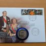 Silver wedding Dutch Royals 25th anniversary ECU coin & stamps cover 1991 Image 3