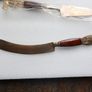 Vintage Serving Set Pre1939 Thailand brass wood Image 6