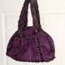 Purple Suede Like Bag from Dents Image 3