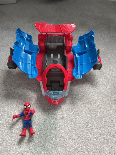 Marvel Super Hero Adentures Set Spider-Man Jetquarters