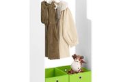 Childrens Clothes Rack with Storage Boxes Kids Wardrobe