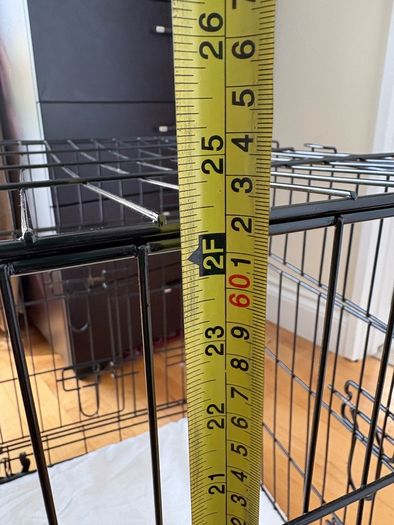Dog crate with foam mattress