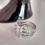 Platinum Plated Crystal Ring Image 5