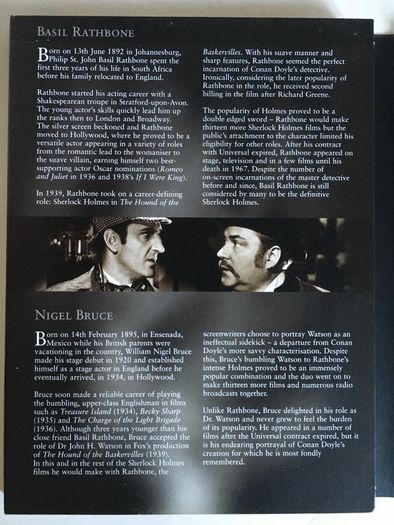 Sherlock Holmes (Basil Rathbone & Nigel Bruce) The Definitve Collection Boxset 1939-1946 [14 Movie x7DVD + 4xArtcards]