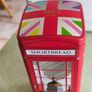 M&S Shortbread Tin London Phone Booth Collectible Metal Canister 2014 Empty Image 4