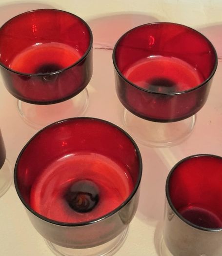 Luminarc Ruby Red Glassware 8 Pieces