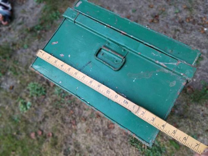 old metal trunk