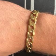 9ct gold curb bracelet