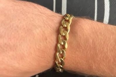 9ct gold curb bracelet