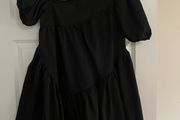 Elegant black balloon dress