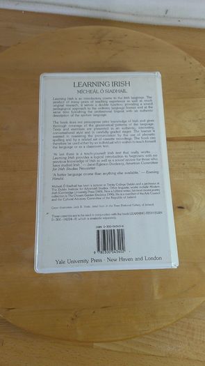 Learning Irish Cassette Tape Set 4 Tapes Micheal O Siadhail Yale University Press