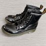 Dr Martens 1460 J Black Glossy Lace Up Patent Boots UK 3 EU 36 fits up to 4.5 Image 3