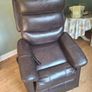 Motor Rise & Recliner Chair,  brown Leather Image 4