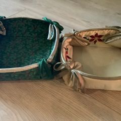 2 Handmade Christmas Baskets