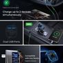 FM Transmitter, Bluetooth Wireless Radio Adapter Car Kit with 2 USB Ports Car Charger MP3 Player Support TF Card & Disk Image 5