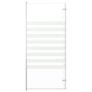 Bath Enclosure 120x140 cm Tempered Glass Stripe Image 5