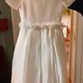 Italian design communion dress, veil, hairpiece, bag, cardigan, shoes & tights Image 7