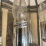 Chrome & Glass Lantern Ceiling Light 3 Candle Bulbs Image 4