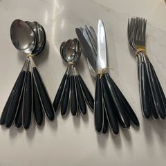Vintage-style Napoli 18/8 stainless steel cutlery set