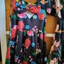 Matching Black Floral Dresses Image 5