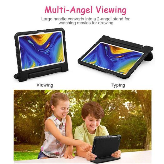 For Samsung Galaxy Tab S5E Kids Case Shockproof Cover With Stand - Black