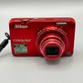 Nikon Coolpix S6300 Red 16.0MP Nikkor 10x Zoom Digital Camera - Full Kit Image 2