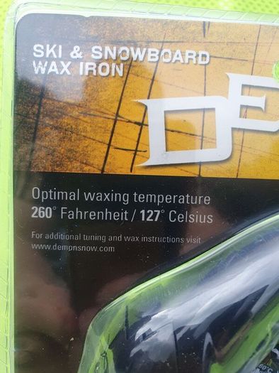 Demon snowboard ski service wax iron