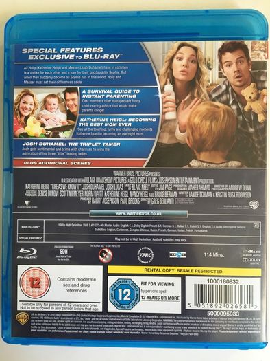 Life As We Know It [2010] Katherine Heigl & Josh Duhamel [Blu-ray Movie]