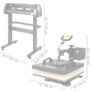 5 in 1 Transfer Heat Press Machine and  Vinyl Cutting Plotter Desktop Machine Image 8