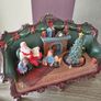 Christmas Village Light Up Santa on Chair Image 5